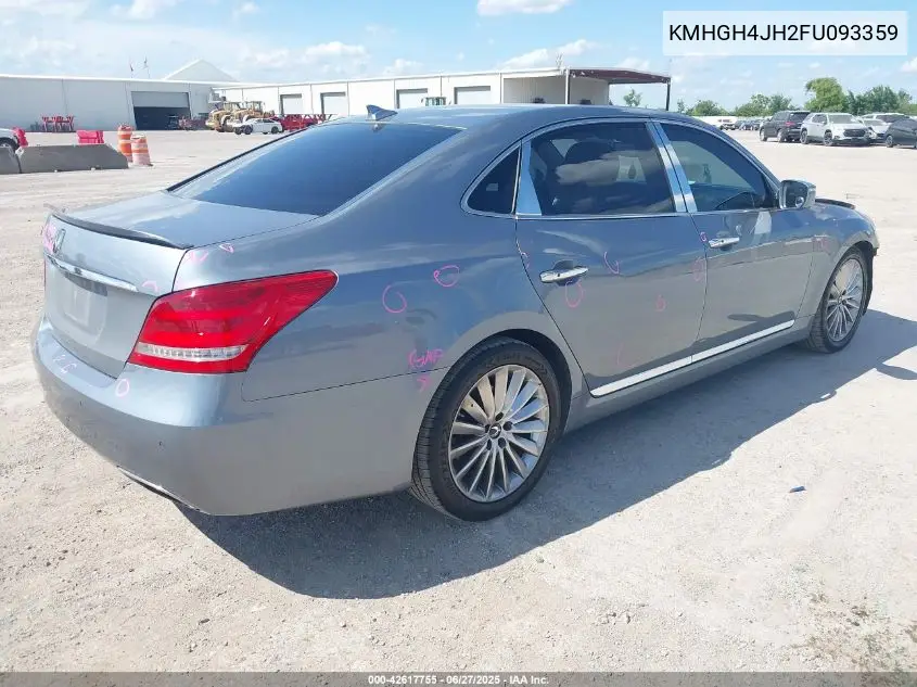 2015 Hyundai Equus Signature VIN: KMHGH4JH2FU093359 Lot: 42617755