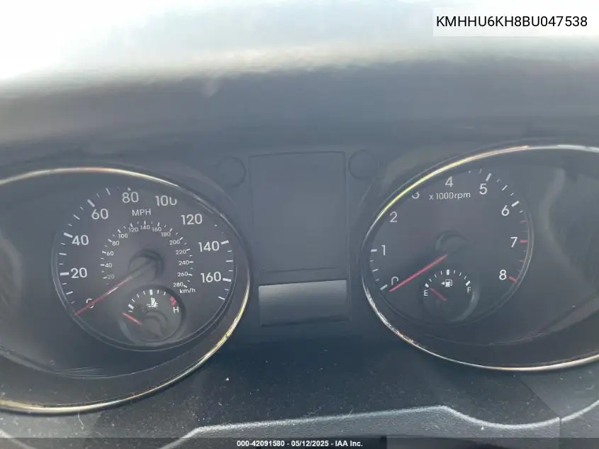 2011 Hyundai Genesis Coupe 3.8L VIN: KMHHU6KH8BU047538 Lot: 42091580