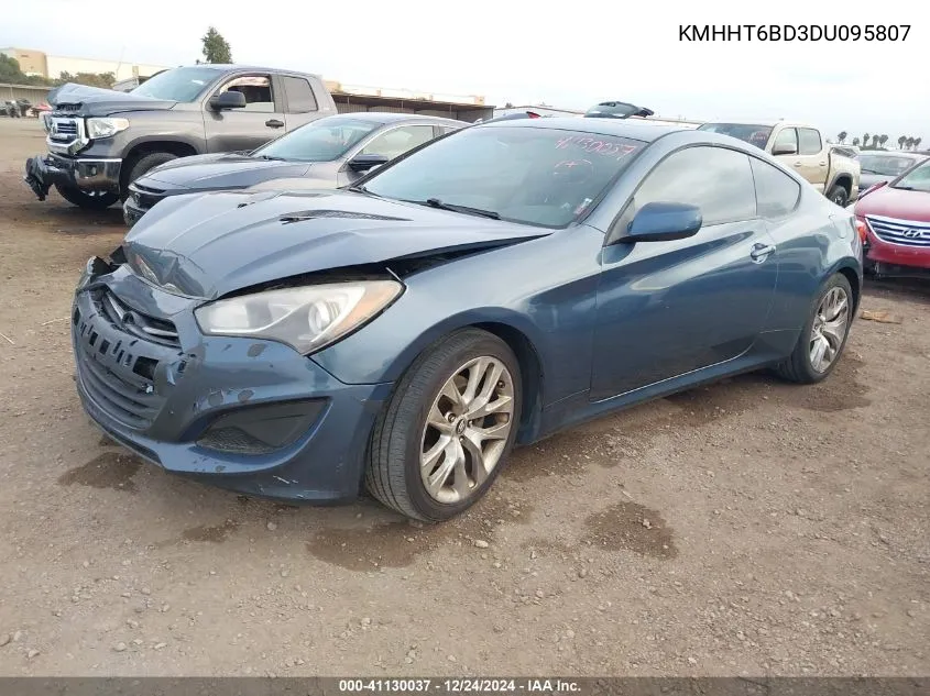 2013 Hyundai Genesis Coupe 2.0T VIN: KMHHT6BD3DU095807 Lot: 41130037