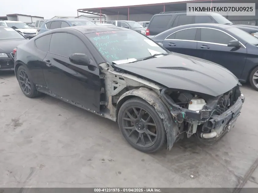 2013 Hyundai Genesis Coupe 2.0T Premium VIN: 11KMHHT6KD7DU0925 Lot: 41231975