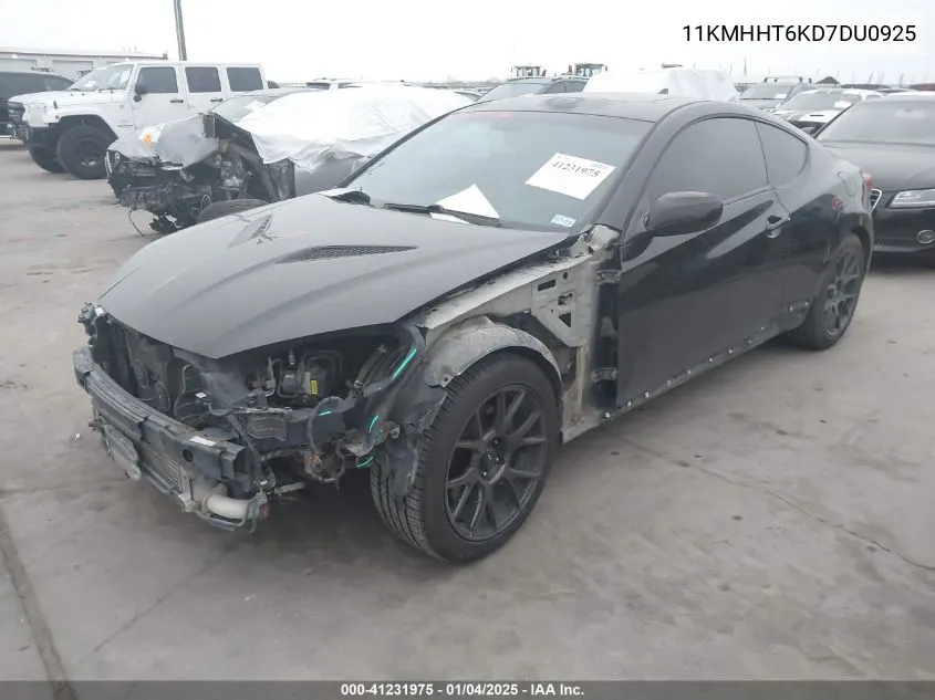 2013 Hyundai Genesis Coupe 2.0T Premium VIN: 11KMHHT6KD7DU0925 Lot: 41231975