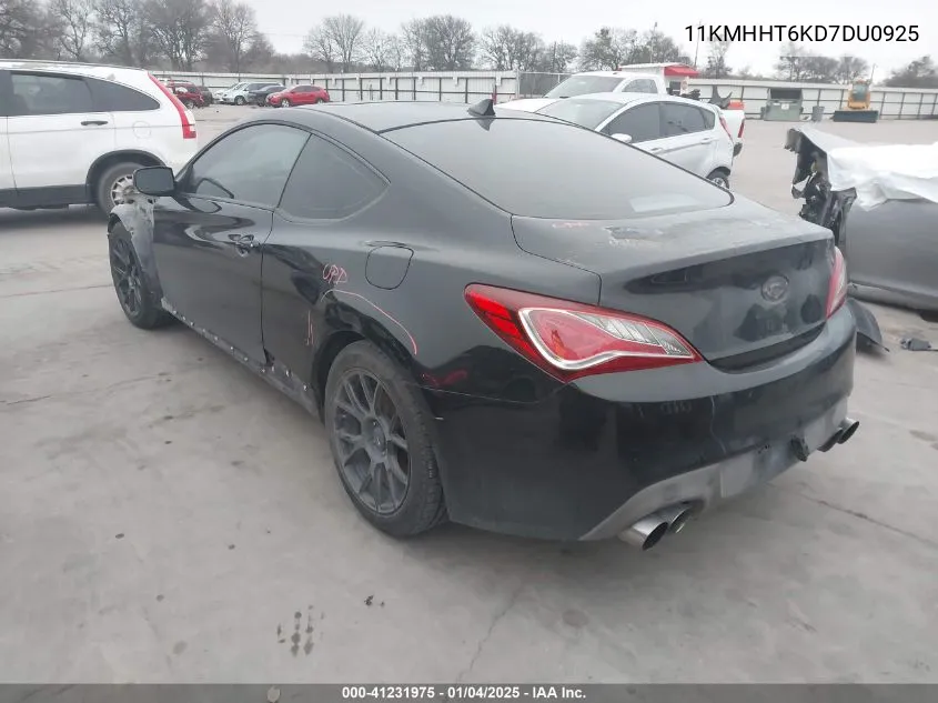2013 Hyundai Genesis Coupe 2.0T Premium VIN: 11KMHHT6KD7DU0925 Lot: 41231975