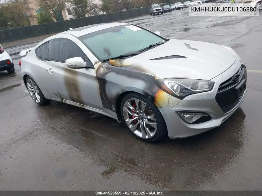 2013 Hyundai Genesis 3.8 Track VIN: KMHHU6KJ0DU106880 Lot: 41529559