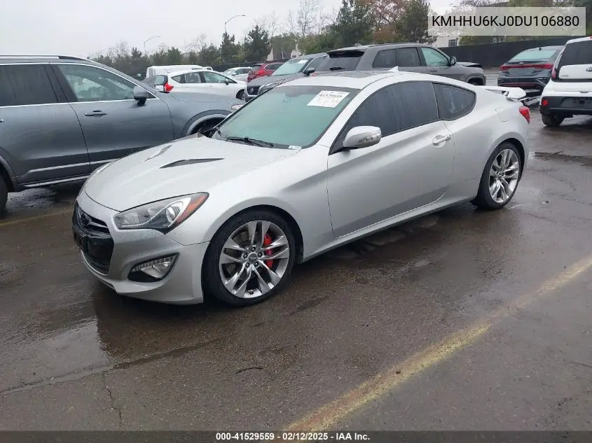 2013 Hyundai Genesis 3.8 Track VIN: KMHHU6KJ0DU106880 Lot: 41529559