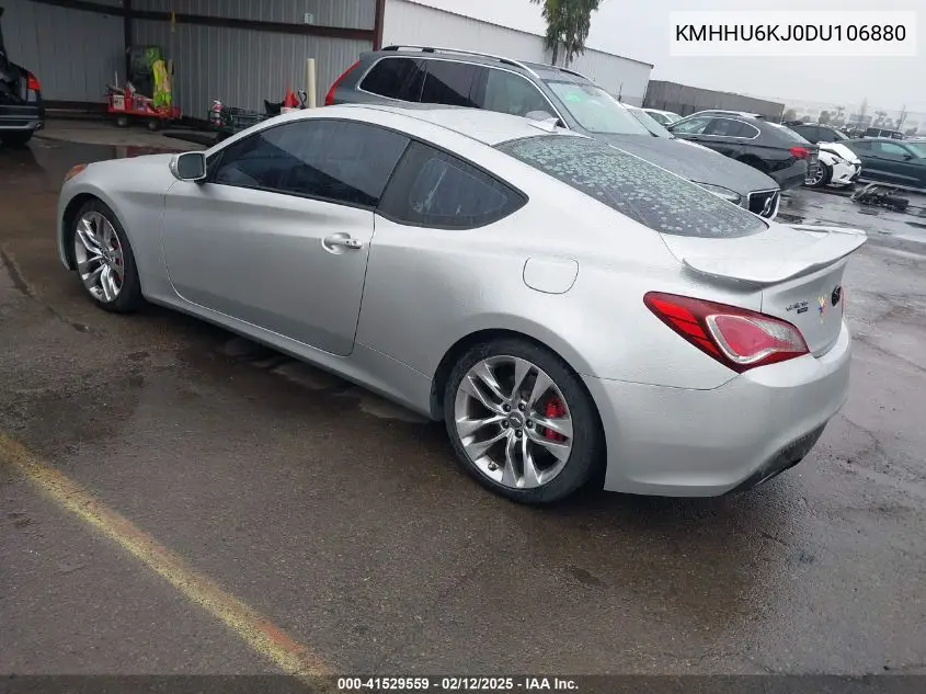 2013 Hyundai Genesis 3.8 Track VIN: KMHHU6KJ0DU106880 Lot: 41529559