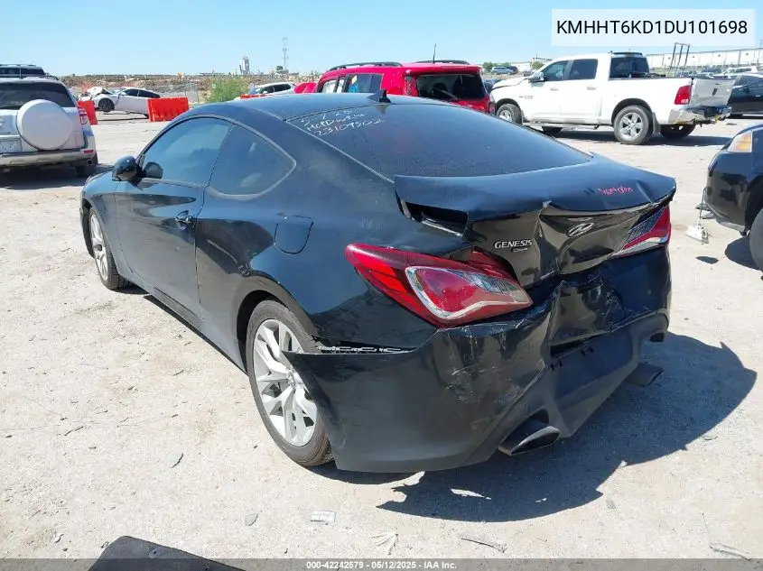2013 Hyundai Genesis Coupe 2.0T Premium VIN: KMHHT6KD1DU101698 Lot: 42242579