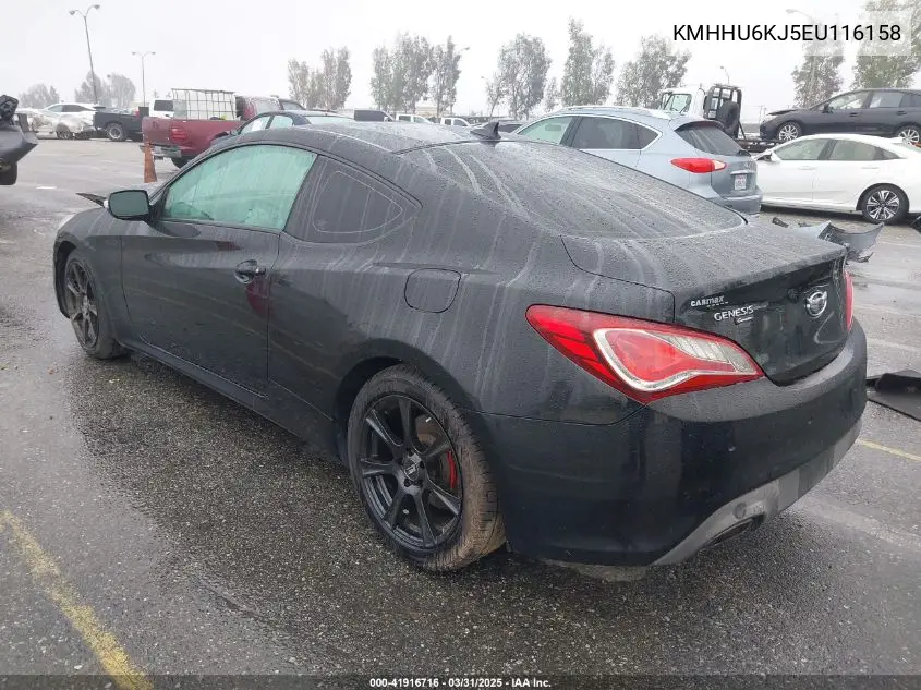 2014 Hyundai Genesis 3.8 Grand Touring VIN: KMHHU6KJ5EU116158 Lot: 41916716