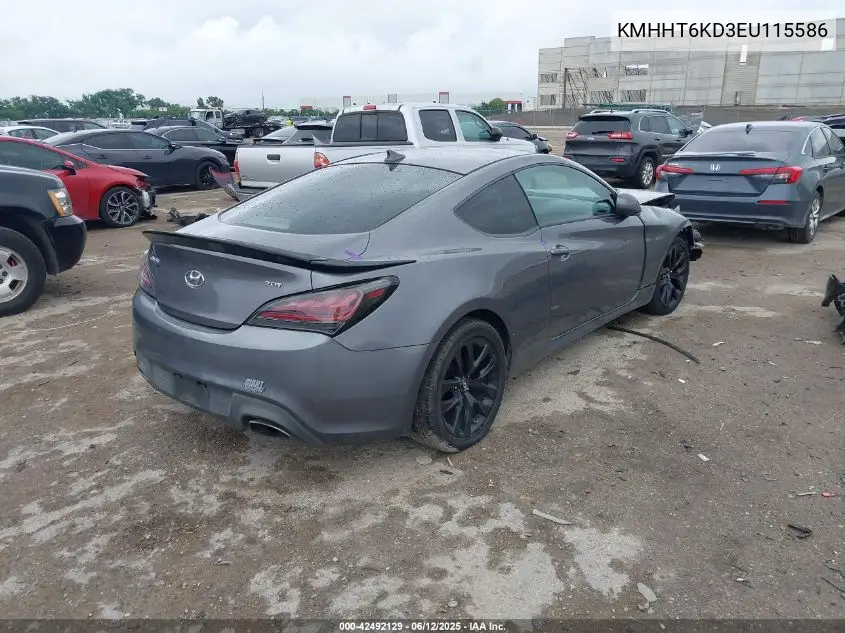 2014 Hyundai Genesis 2.0T VIN: KMHHT6KD3EU115586 Lot: 42492129