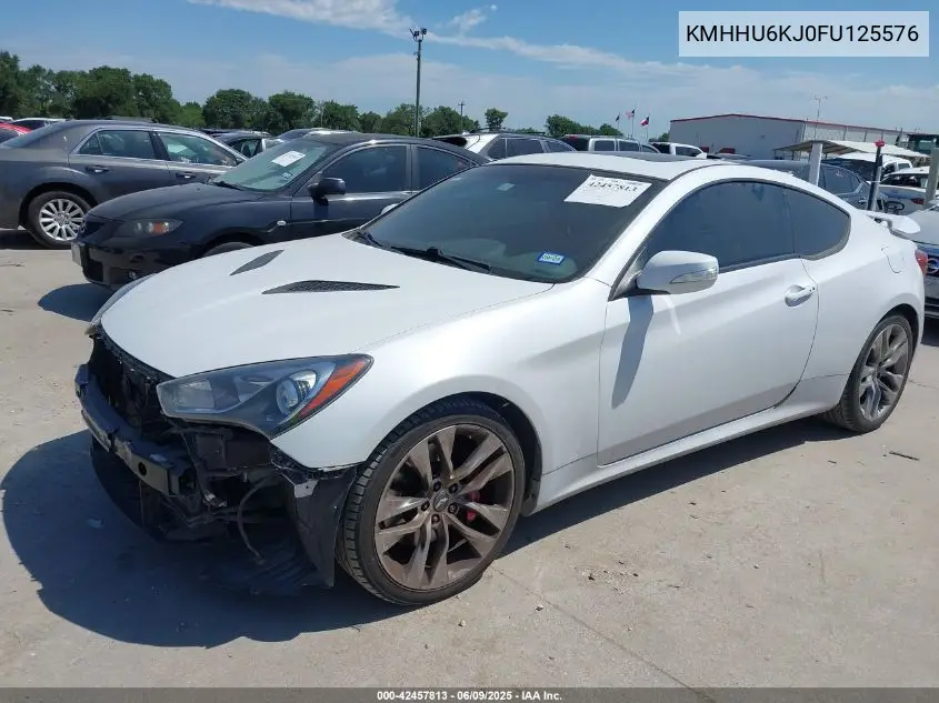 2015 Hyundai Genesis Coupe 3.8 Ultimate VIN: KMHHU6KJ0FU125576 Lot: 42457813