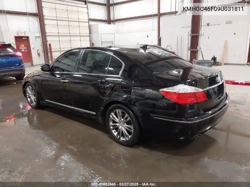 2009 Hyundai Genesis 4.6 VIN: KMHGC46F09U031811 Lot: 41882645