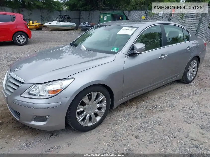 2009 Hyundai Genesis 3.8 VIN: KMHGC46E59U051351 Lot: 42606755