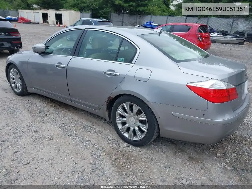 2009 Hyundai Genesis 3.8 VIN: KMHGC46E59U051351 Lot: 42606755