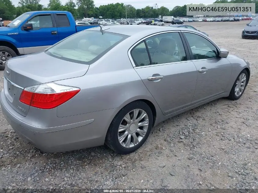 2009 Hyundai Genesis 3.8 VIN: KMHGC46E59U051351 Lot: 42606755