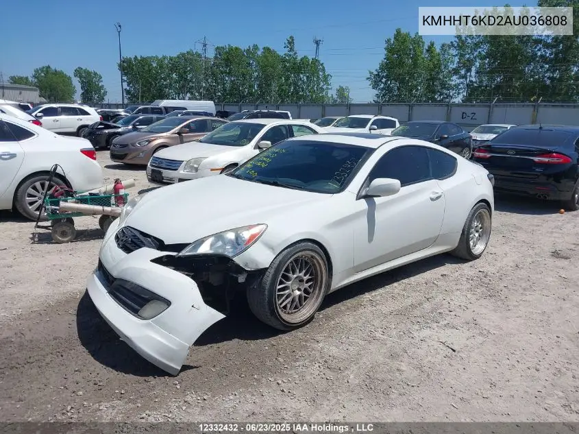 2010 Hyundai Genesis 2.0T Premium VIN: KMHHT6KD2AU036808 Lot: 12332432