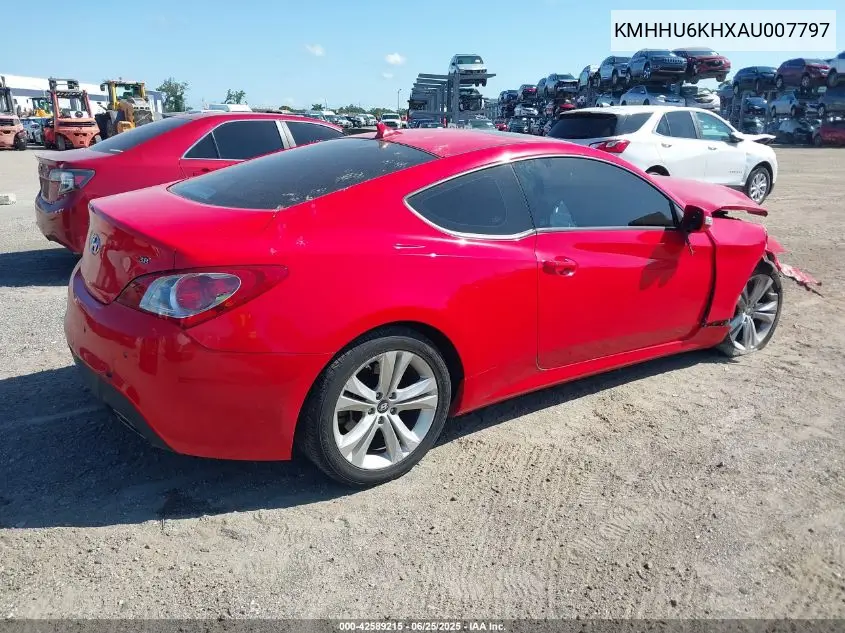 2010 Hyundai Genesis 3.8 Grand Touring VIN: KMHHU6KHXAU007797 Lot: 42589215