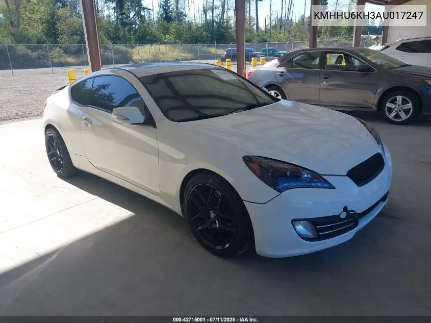 2010 Hyundai Genesis 3.8 Grand Touring VIN: KMHHU6KH3AU017247 Lot: 42715001