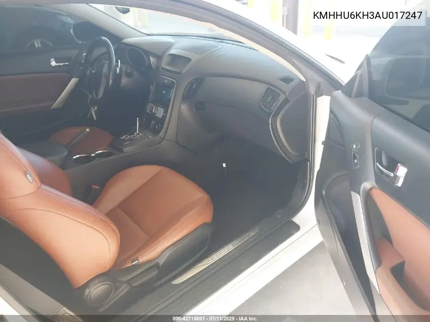 2010 Hyundai Genesis 3.8 Grand Touring VIN: KMHHU6KH3AU017247 Lot: 42715001