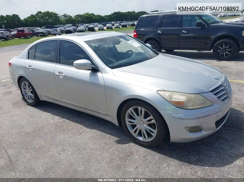 2010 Hyundai Genesis 4.6 VIN: KMHGC4DF5AU108292 Lot: 42729201