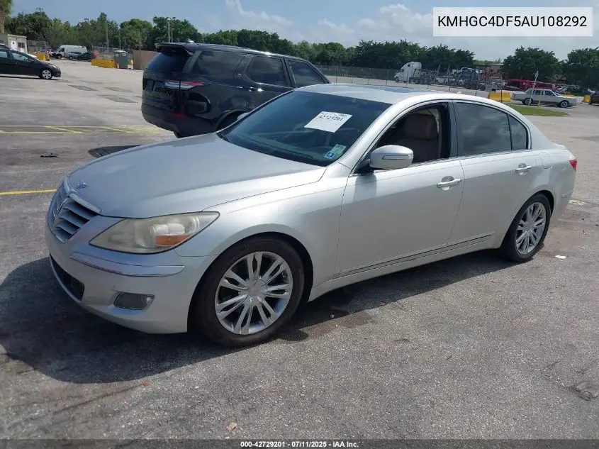 2010 Hyundai Genesis 4.6 VIN: KMHGC4DF5AU108292 Lot: 42729201