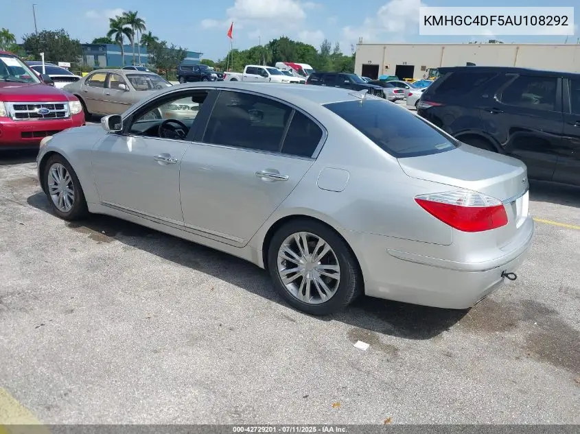 2010 Hyundai Genesis 4.6 VIN: KMHGC4DF5AU108292 Lot: 42729201