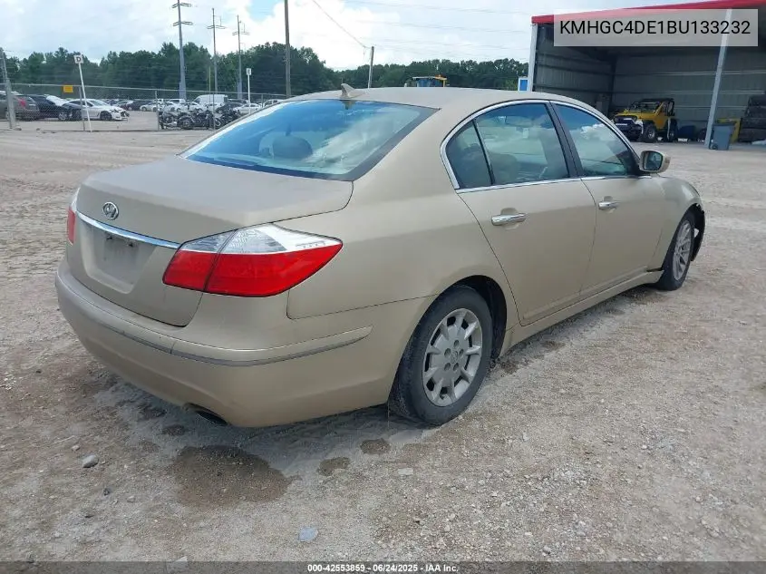 2011 Hyundai Genesis 3.8 VIN: KMHGC4DE1BU133232 Lot: 42553859