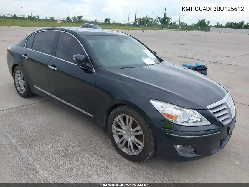 2011 Hyundai Genesis 4.6 VIN: KMHGC4DF3BU125612 Lot: 42608655