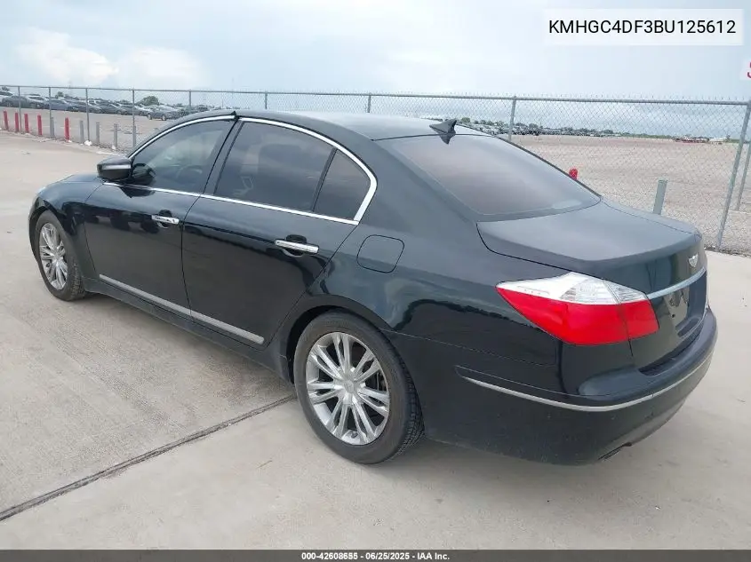2011 Hyundai Genesis 4.6 VIN: KMHGC4DF3BU125612 Lot: 42608655