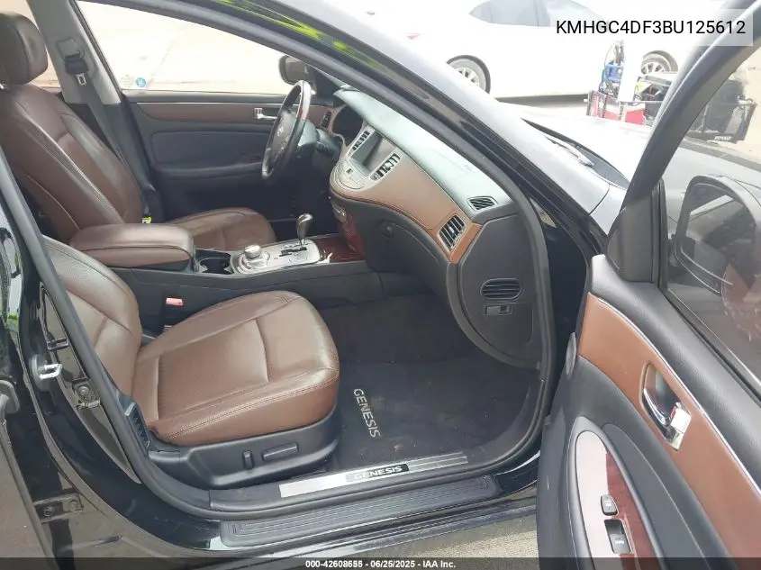 2011 Hyundai Genesis 4.6 VIN: KMHGC4DF3BU125612 Lot: 42608655