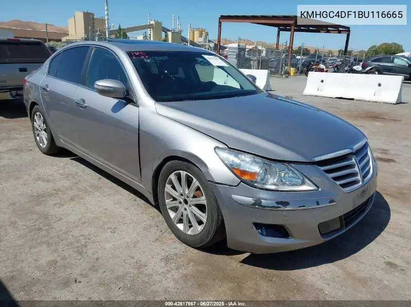 2011 Hyundai Genesis 4.6 VIN: KMHGC4DF1BU116665 Lot: 42617967