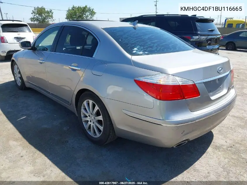 2011 Hyundai Genesis 4.6 VIN: KMHGC4DF1BU116665 Lot: 42617967