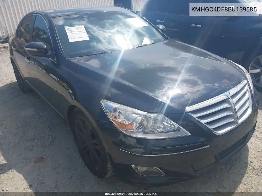2011 Hyundai Genesis 4.6 VIN: KMHGC4DF8BU139585 Lot: 42622401