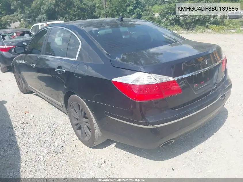 2011 Hyundai Genesis 4.6 VIN: KMHGC4DF8BU139585 Lot: 42622401