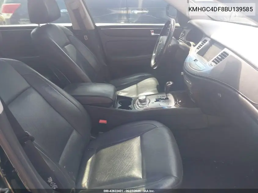 2011 Hyundai Genesis 4.6 VIN: KMHGC4DF8BU139585 Lot: 42622401