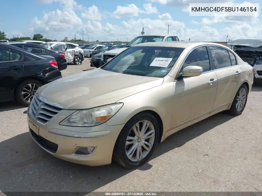 2011 Hyundai Genesis 4.6 VIN: KMHGC4DF5BU146154 Lot: 42668701