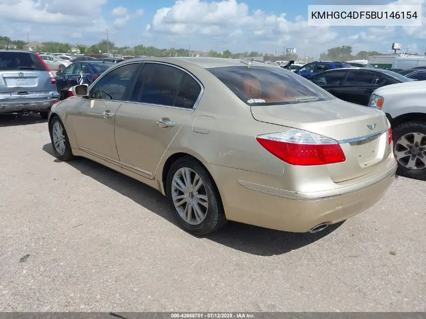 2011 Hyundai Genesis 4.6 VIN: KMHGC4DF5BU146154 Lot: 42668701