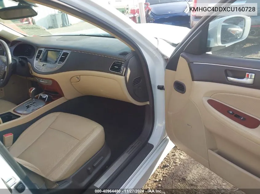 2012 Hyundai Genesis 3.8 VIN: KMHGC4DDXCU160728 Lot: 40964480