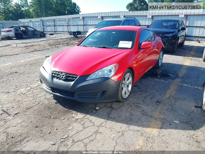 2012 Hyundai Genesis 2.0T VIN: KMHHT6KD1CU073853 Lot: 42238495