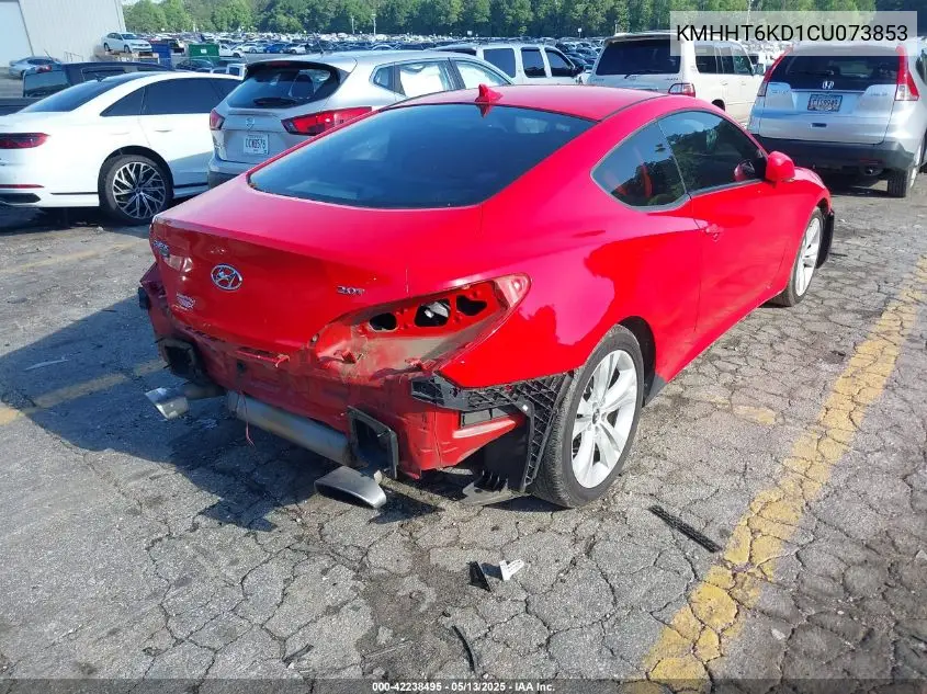 2012 Hyundai Genesis 2.0T VIN: KMHHT6KD1CU073853 Lot: 42238495