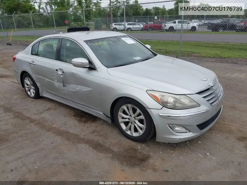 2012 Hyundai Genesis 3.8 VIN: KMHGC4DD7CU176739 Lot: 42251373