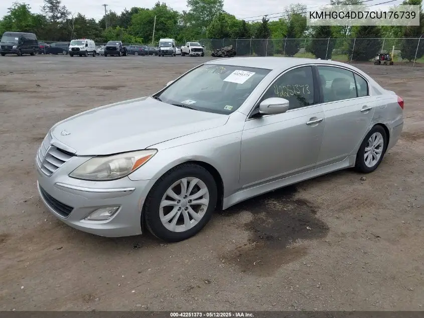 2012 Hyundai Genesis 3.8 VIN: KMHGC4DD7CU176739 Lot: 42251373