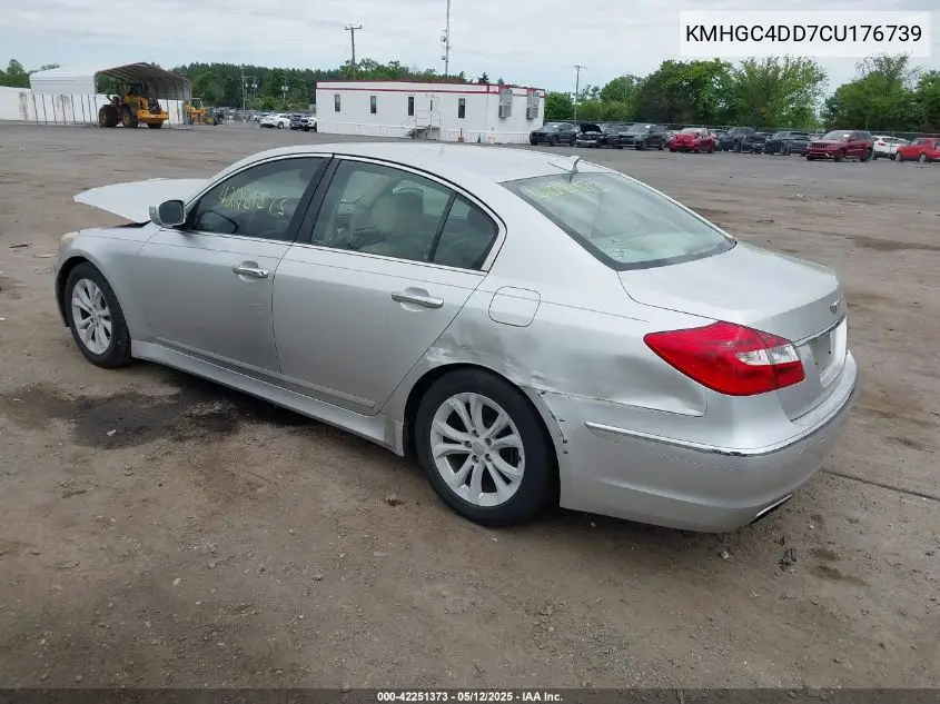 2012 Hyundai Genesis 3.8 VIN: KMHGC4DD7CU176739 Lot: 42251373
