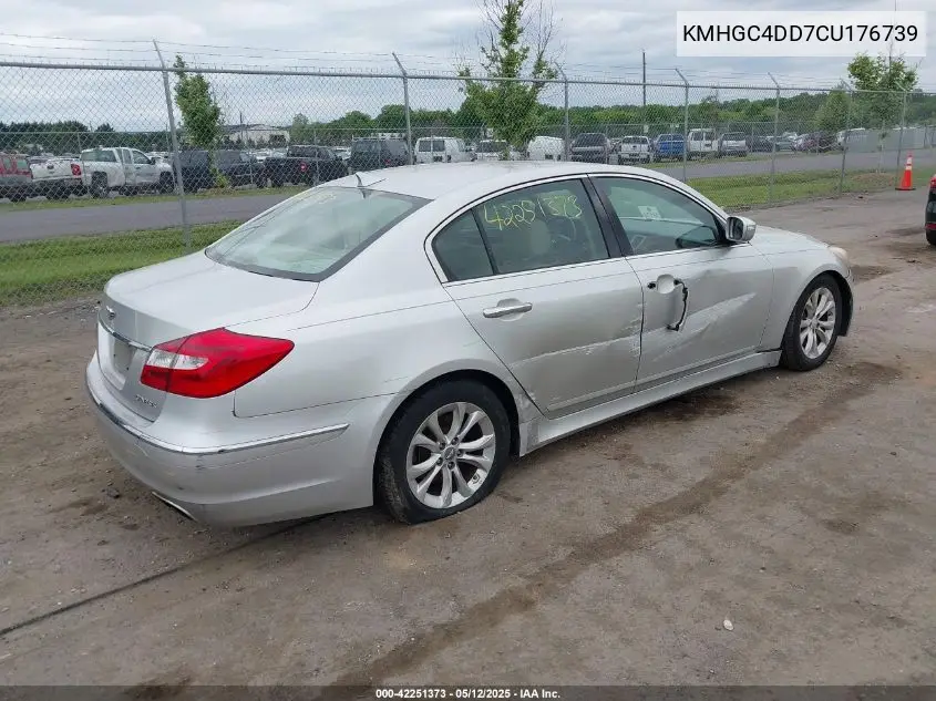 2012 Hyundai Genesis 3.8 VIN: KMHGC4DD7CU176739 Lot: 42251373