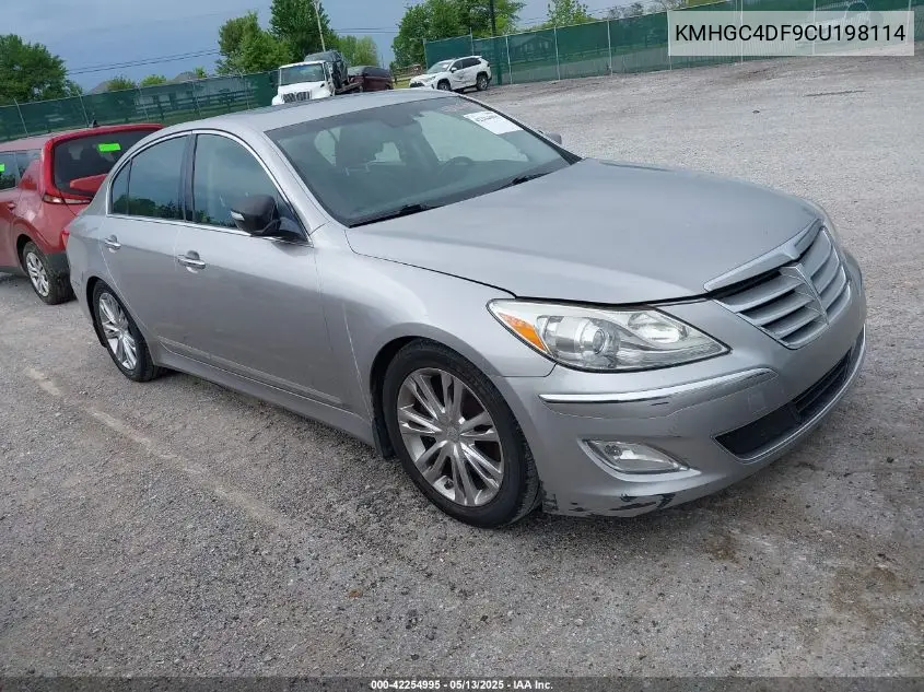 2012 Hyundai Genesis 4.6 VIN: KMHGC4DF9CU198114 Lot: 42254995