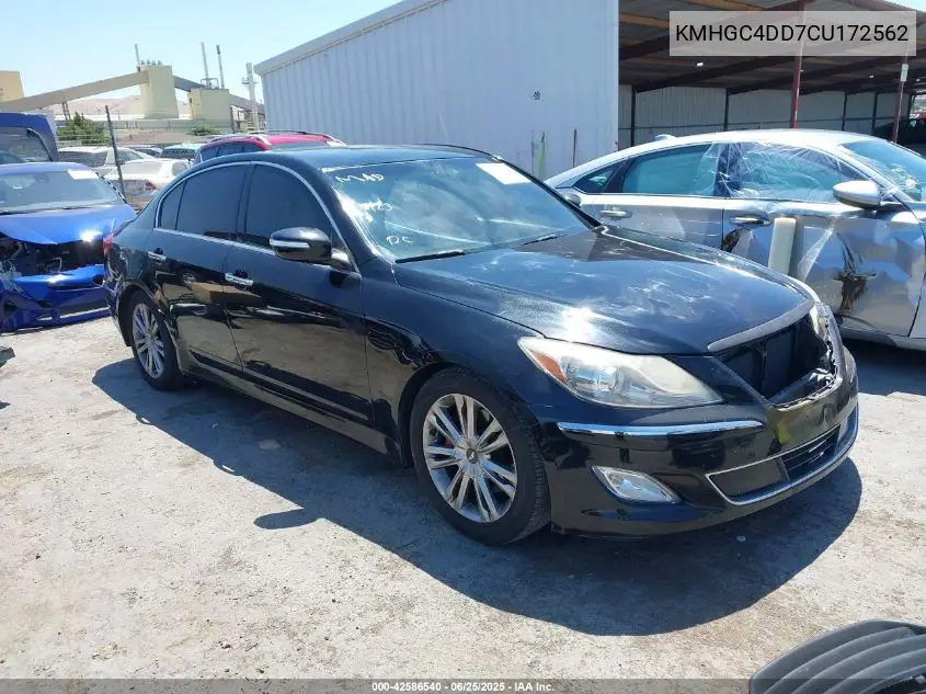2012 Hyundai Genesis 3.8 VIN: KMHGC4DD7CU172562 Lot: 42586540