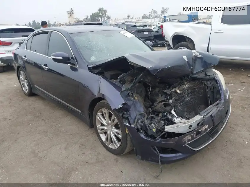 2012 Hyundai Genesis 4.6 VIN: KMHGC4DF6CU167774 Lot: 42598192