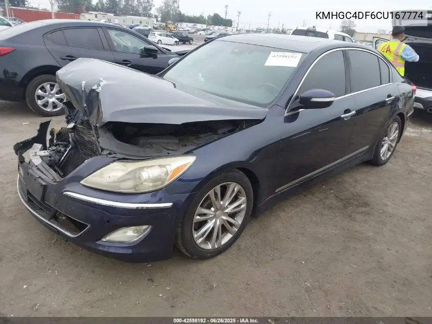 2012 Hyundai Genesis 4.6 VIN: KMHGC4DF6CU167774 Lot: 42598192