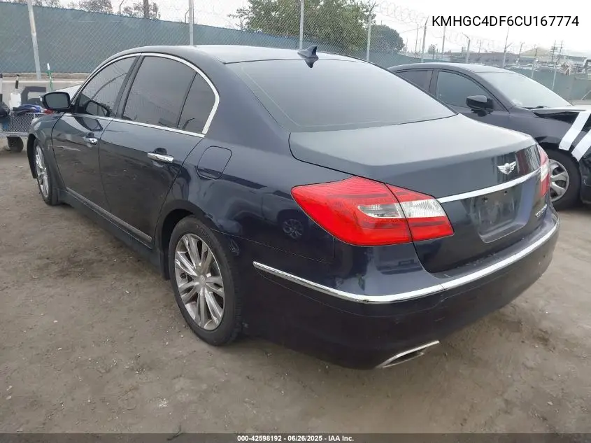 2012 Hyundai Genesis 4.6 VIN: KMHGC4DF6CU167774 Lot: 42598192
