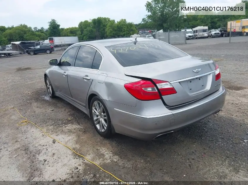 2012 Hyundai Genesis 3.8 VIN: KMHGC4DD1CU176218 Lot: 42702732