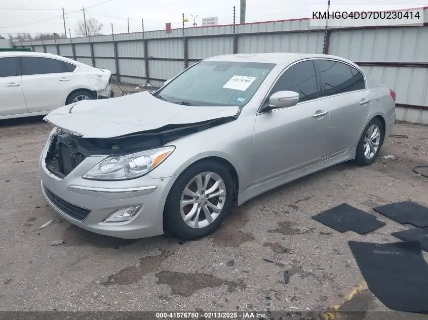 2013 Hyundai Genesis 3.8 VIN: KMHGC4DD7DU230414 Lot: 41576780
