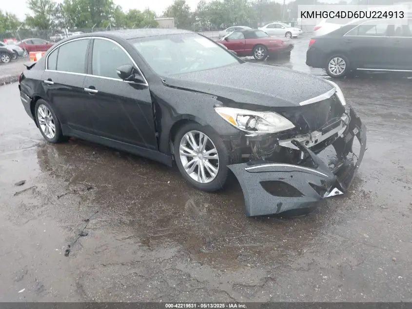 2013 Hyundai Genesis 3.8 VIN: KMHGC4DD6DU224913 Lot: 42219531
